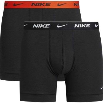 Nike 4P Cotton Stretch Boxer Brief Svart/Oransje bomull Large Herre