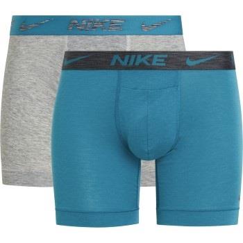 Nike 4P Dri-Fit ReLuxe Boxer Brief Grå/Blå X-Large Herre