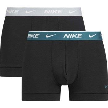 Nike 4P Everyday Cotton Stretch Trunk Svart/Grå bomull Large Herre