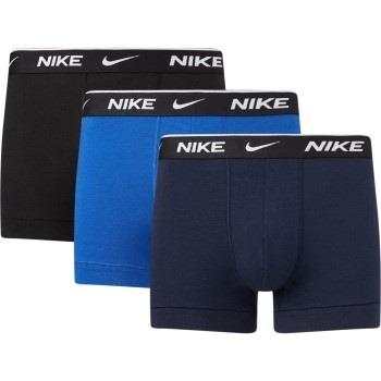 Nike 6P Everyday Essentials Cotton Stretch Trunk Svart/Blå bomull Smal...