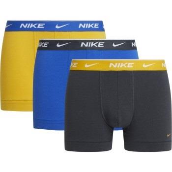 Nike 9P Everyday Essentials Cotton Stretch Trunk D1 Blå/Gul bomull Sma...