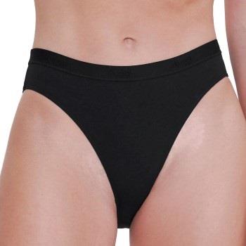 Sloggi Truser 2P GO Casual High Leg Briefs Svart bomull Medium Dame