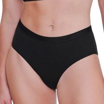 Sloggi Truser 2P GO Casual Midi Briefs Svart bomull Small Dame