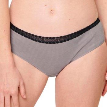 Sloggi Truser 2P GO Ribbed Hipster Briefs Svart/Grå økologisk bomull S...