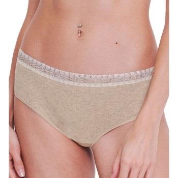 Sloggi Truser 2P GO Ribbed Hipster Briefs Elfenben økologisk bomull Sm...