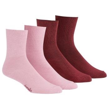 Damella Strømper 2P Seamless Socks Rosa/Rød Str 35/38 Dame