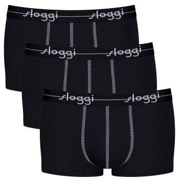 Sloggi 6P Men Start Hipster C3P Svart bomull X-Large Herre