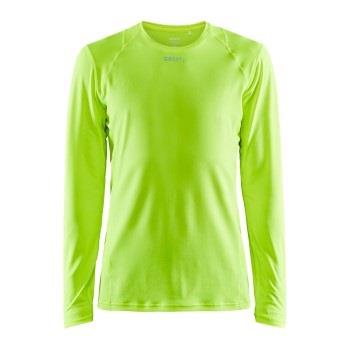 Craft Essence LS Tee Men Limegrønn polyester X-Small Herre