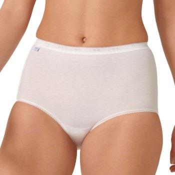 Sloggi Truser 2P Basic Plus Maxi Briefs Hvit bomull 42 Dame