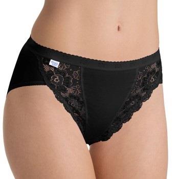 Sloggi Truser Chic Tai Brief Svart bomull 38 Dame