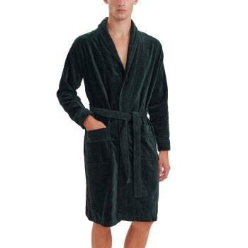 JBS Bath Robe Mørkgrørnn  bomull Small Herre