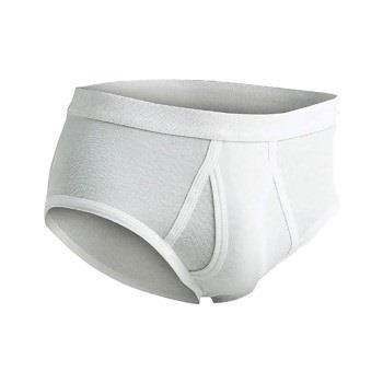 JBS Brief With Fly Light Hvit bomull X-Large Herre