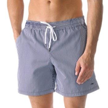 Mey Badebukser Beachport Swim Shorts Hvit/Blå polyester X-Large Herre