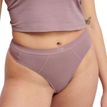 Sloggi Truser 2P Ever Ease String Briefs Gammelrosa bomull Small Dame