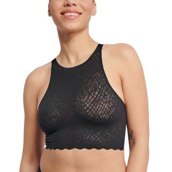 Sloggi BH ZERO Feel Bliss Crop Top Svart Medium Dame