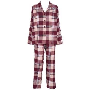 Missya Check Flannel Pyjama Rød/Hvit  bomull Medium Dame