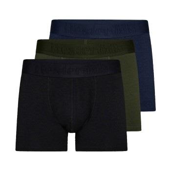 Resteröds 3P Organic Cotton Boxer Regular Leg Svart/Grønn økologisk bo...