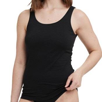 Decoy 3P Wide Strap Singlets Svart økologisk bomull XX-Large Dame