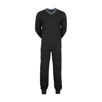 JBS V-Neck Jersey Pyjamas Svart bomull Large Herre