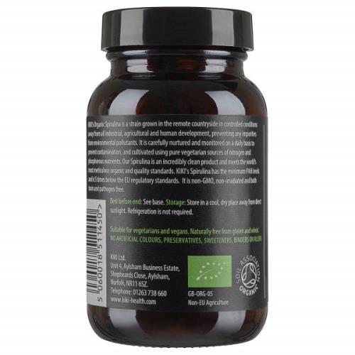 KIKI Health Organic Spirulina tabletter (200 tabletter)