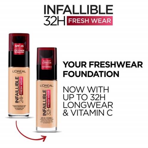 L'Oréal Paris Infallible 24hr Freshwear Liquid Foundation (Various Sha...
