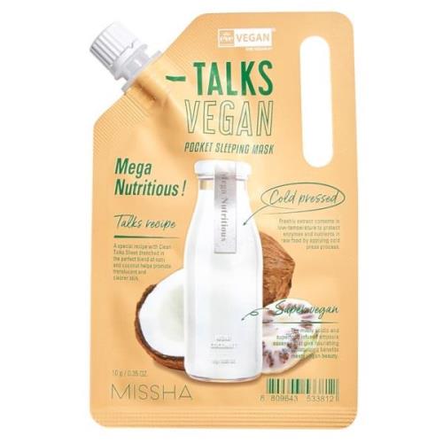 Talks Vegan Squeeze Pocket Sleeping Mask [Mega Nutritious], 10 g MISSH...