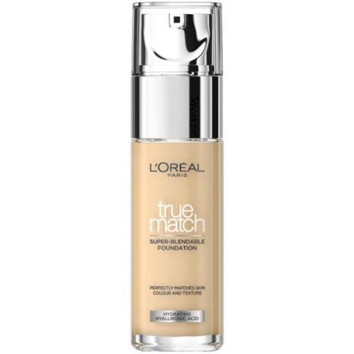 L'Oréal Paris True Match Super-Blendable Foundation 1W Ivory Gold - 30...