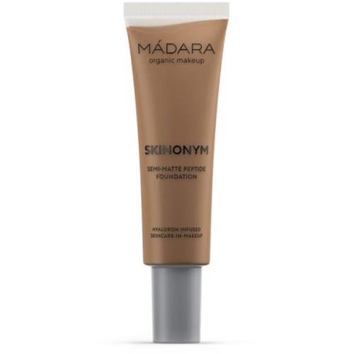 MÁDARA SKINONYM Semi-Matte Peptide Foundation #80 FUDGE - 30 ml