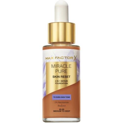 Max Factor Miracle Pure 2In1 Skin Reset Serum Foundation 06 Medium to ...