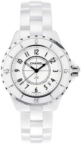 Chanel Dameklokke H0968 J12 Hvit/Keramik Ø33 mm