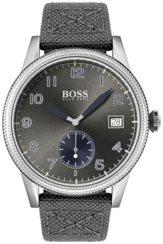 Hugo Boss Herreklokke 1513683 Grå/Lær Ø44 mm