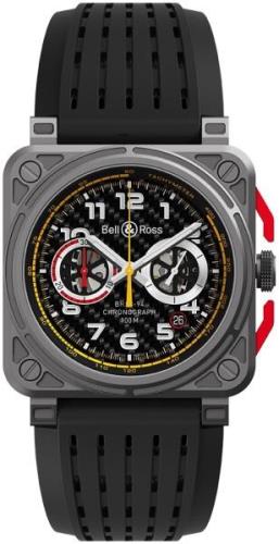 Bell & Ross Herreklokke BR-03-94-RS18 Br 03-94 Sort/Gummi