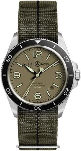 Bell & Ross Herreklokke BR-V2-92-MILITARY-GREEN-SF Vintage