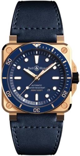 Bell & Ross Herreklokke BR-03-92-DIVER-BRONZE-BLUE Instruments