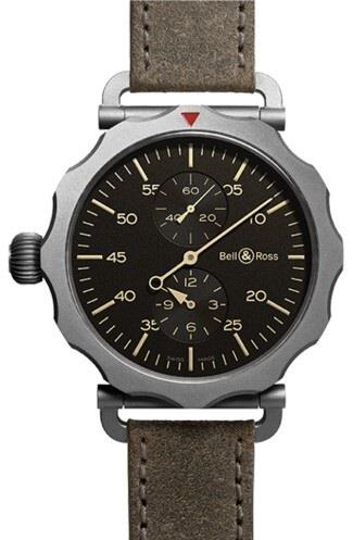 Bell & Ross Herreklokke BRWW2-REG-HER-SCA WW2 Brun/Lær Ø49 mm