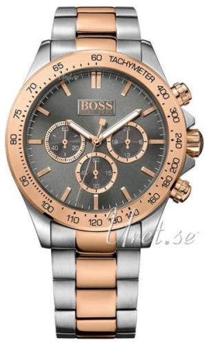 Hugo Boss Herreklokke 1513339 Ikon Grå/Rose-gulltonet stål Ø44 mm