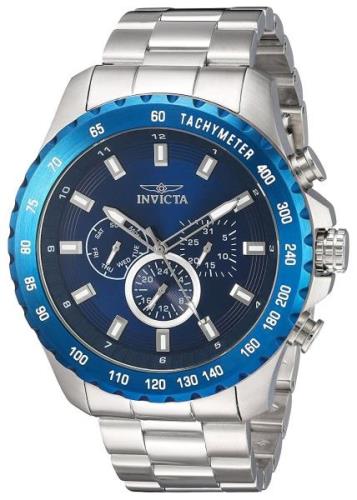 Invicta Herreklokke 24212 Speedway Blå/Stål Ø48 mm