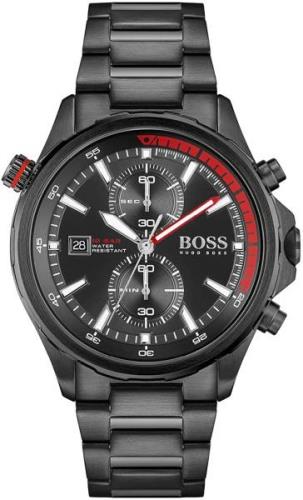 Hugo Boss Herreklokke 1513825 Globetrotter Sort/Stål Ø46 mm