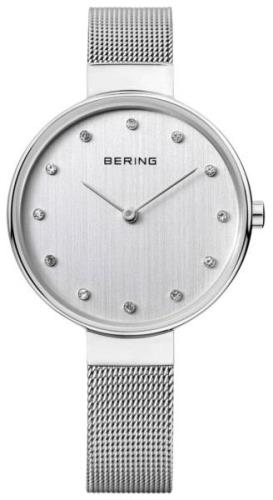 Bering Dameklokke 12034-000 Classic Hvit/Stål Ø34 mm