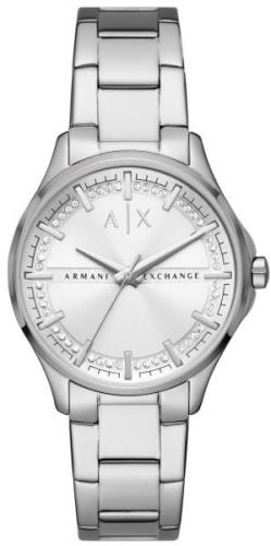 Armani Exchange Dameklokke AX5256 Lady Hampton Sølvfarget/Stål Ø36