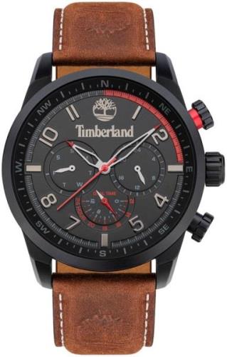 Timberland Herreklokke TDWJF2000701 Sort/Lær Ø47 mm