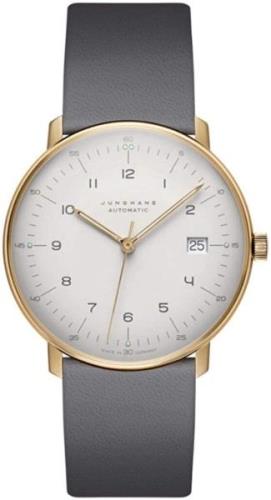 Junghans 27/7806.02 Max Bill Hvit/Lær Ø38 mm