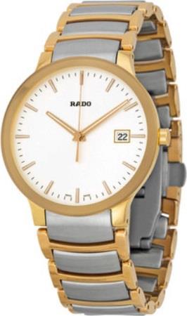 Rado Herreklokke R30554103 Centrix Hvit/Rose-gulltonet stål Ø38 mm