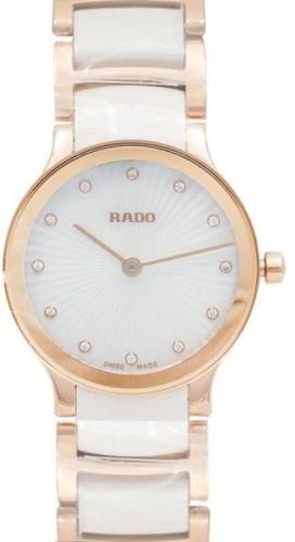 Rado Dameklokke R30186912 Centrix Hvit/Rose-gulltonet stål Ø23 mm