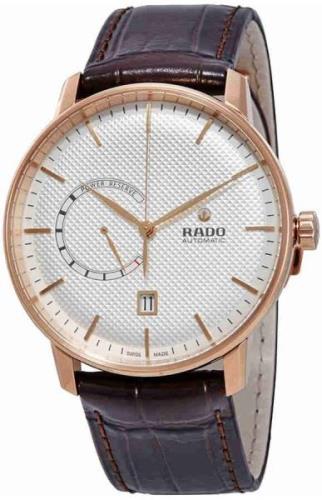 Rado Herreklokke R22879025 Coupole Sølvfarget/Lær Ø41 mm