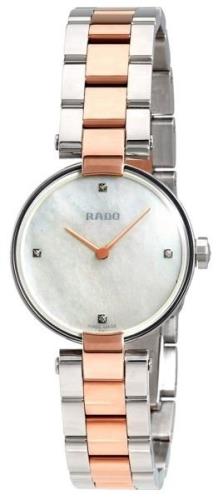 Rado Dameklokke R22854913 Coupole Sølvfarget/Rose-gulltonet stål