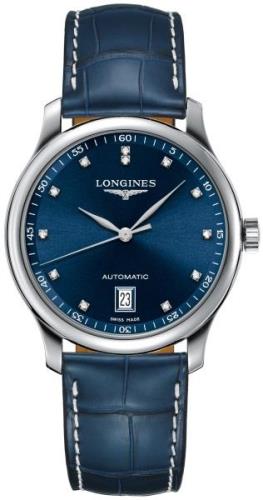 Longines Herreklokke L2.628.4.97.0 Master Blå/Lær Ø38.5 mm