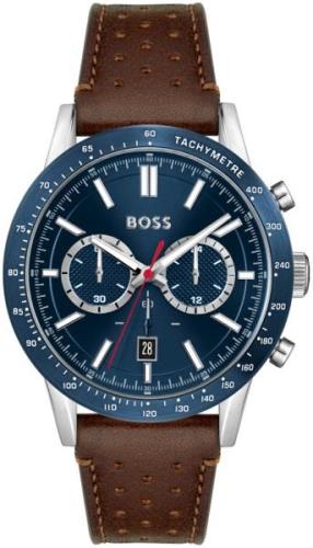 Hugo Boss Herreklokke 1513921 Allure Blå/Lær Ø44 mm