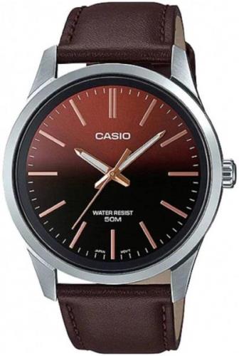 Casio Herreklokke MTP-E180L-5AVEF Collection Flerfarget/Lær Ø42 mm