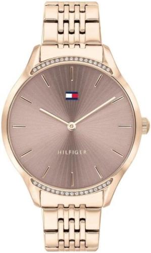 Tommy Hilfiger Dameklokke 1782212 Brun/Rose-gulltonet stål Ø36 mm